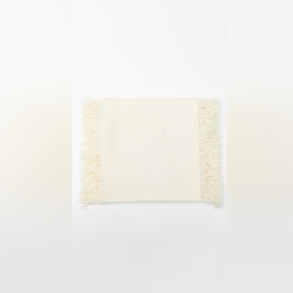 NEW Zara Alpaca Wool Fringe Scarf - Picture 5 of 5